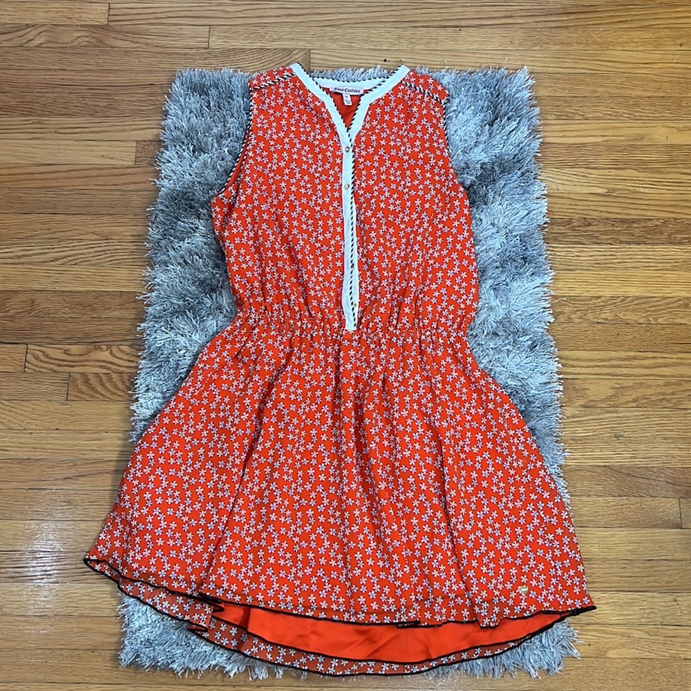 Kids XL Red Floral Juicy Couture Dress